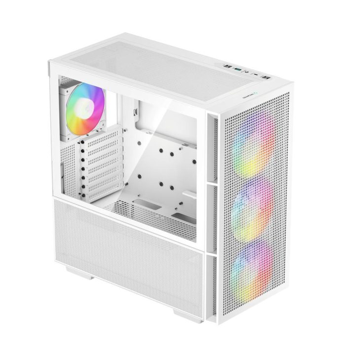 Deepcool CH560 RGB e-ATX Tempered Glass White Gaming Case…