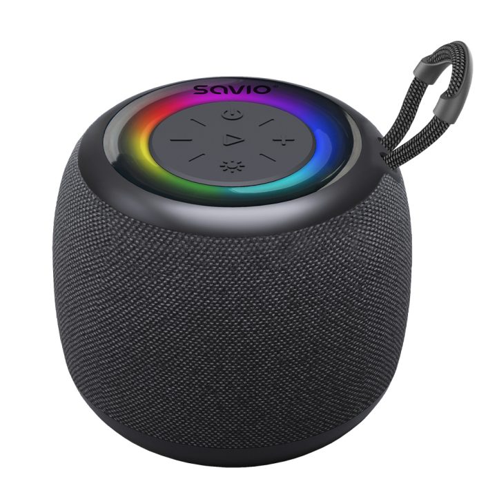 Coluna Bluetooth 5.0 5W preta Savio BS-041 (SAVBS-041)