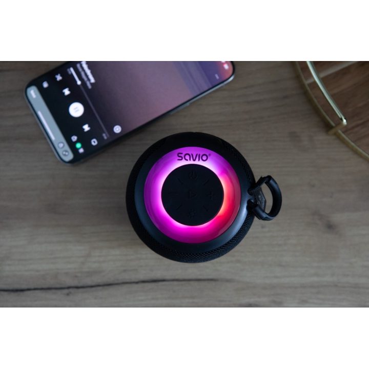 Altavoz Bluetooth 5.0 5W negro savio bs-041 (SAVBS-041)