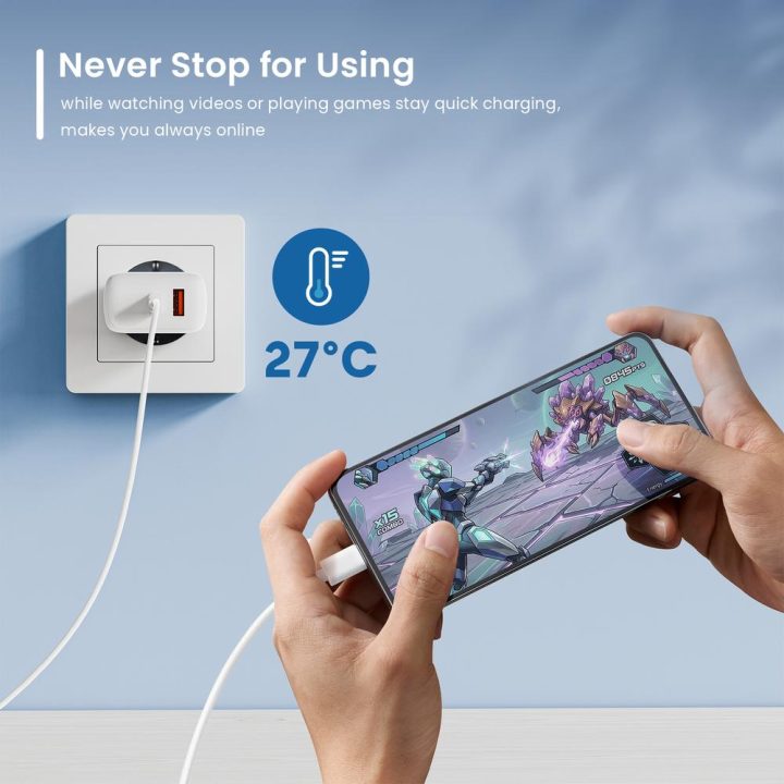 Ewent EW1329 Universal Mobile Device Charger White AC Fast Charging…