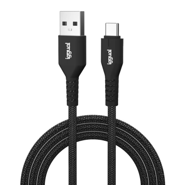 iggual Cabo USB-A para USB-C 3A 100 cm trançado