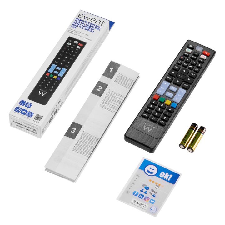 Ewent EW1577 TV Remote Control Buttons