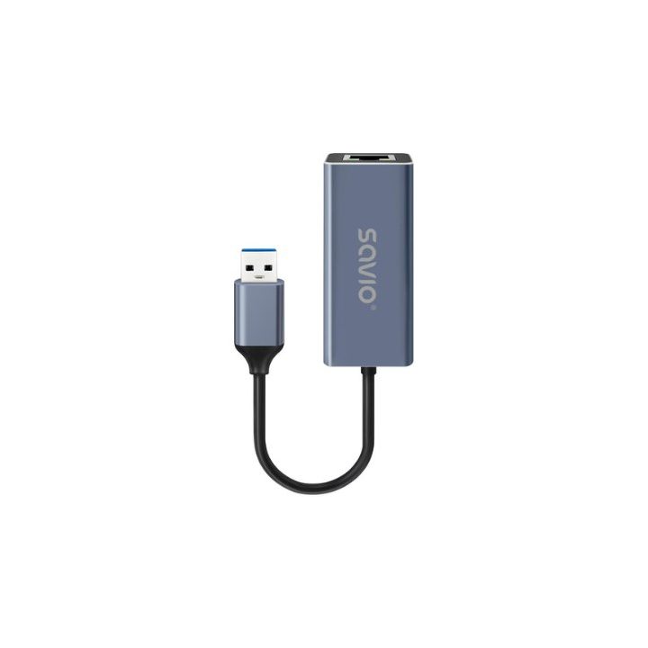 Adaptador Savio USB-A para RJ-45 AK-83