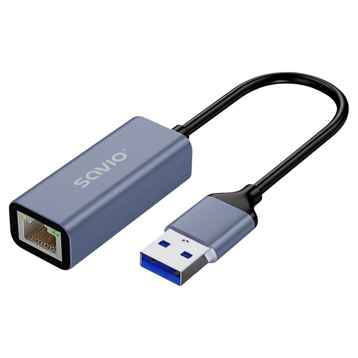 Savio USB-A to RJ-45 Adapter AK-83