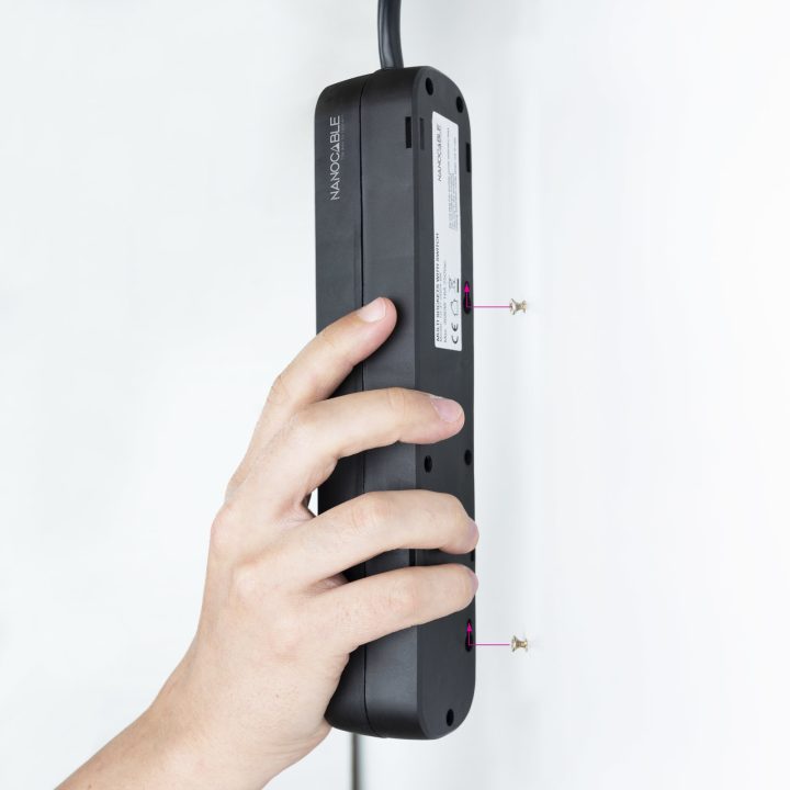 Nanocable Regleta de enchufes de 4 tomas con interruptor, 1.4 metros…
