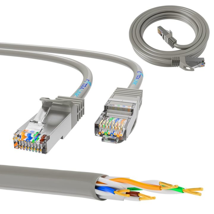 Extralink Kat.5e UTP 0.5m | Patchcord LAN | Cabo de cobre de par…