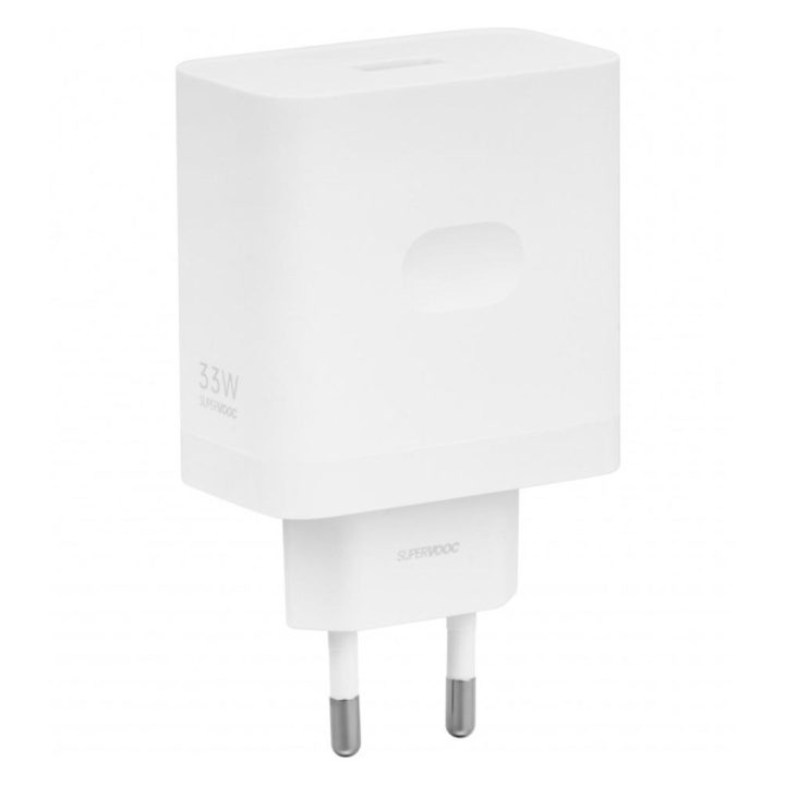 Carregador OPPO SUPERVOOC 33W USB tipo A branco (VCB3HAEH)