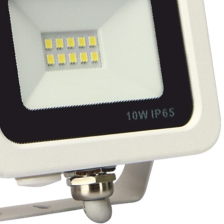 Silver Foco LED projector IP65 10W 3000K white (173011)