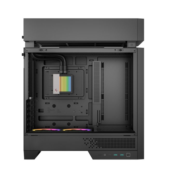 Caja ordenador gaming Deepcool CL6600 wh ATX RGB cristal templado…