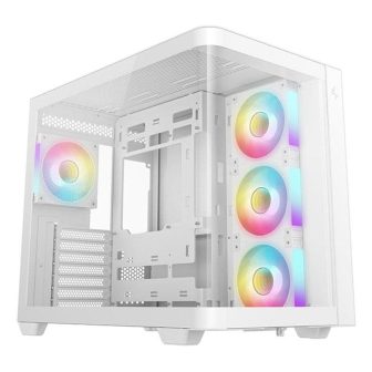 Deepcool CG530U 4f ATX ARGB Gaming PC Case Tempered Glass White…