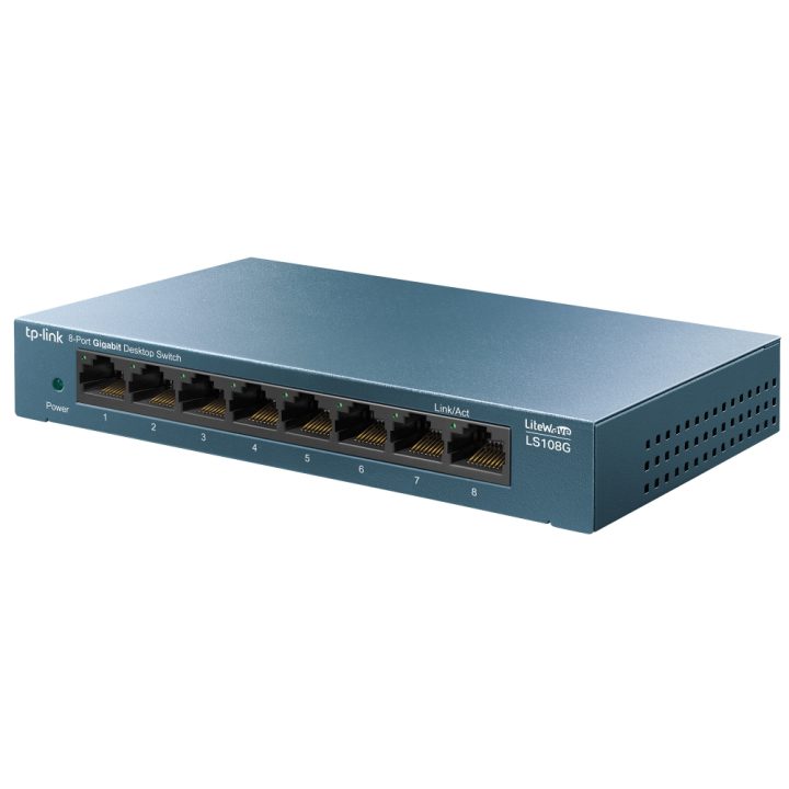 TP-Link LS108G Não Gerido Gigabit Ethernet (10/100/1000) Azul
