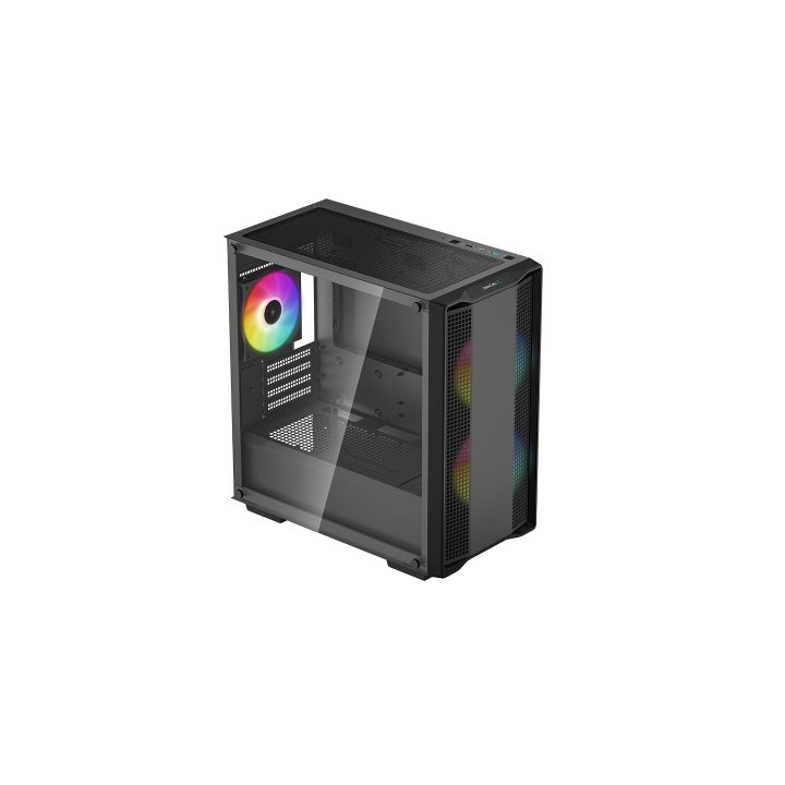 Gabinete PC gaming Deepcool CC360 preto m-ATX 1 x USB 3.0 1 x USB 2.0…
