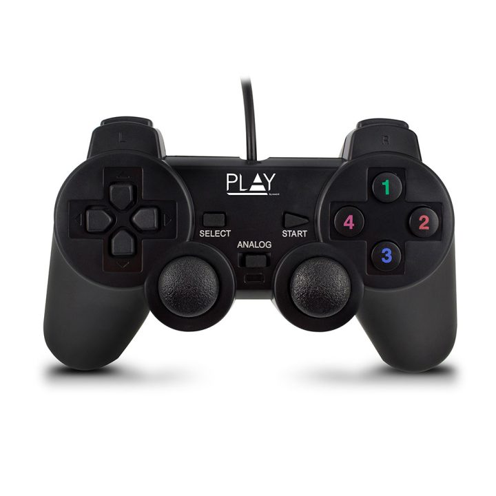 Ewent Play Preto USB 2.0 Gamepad Analógico/Digital PC