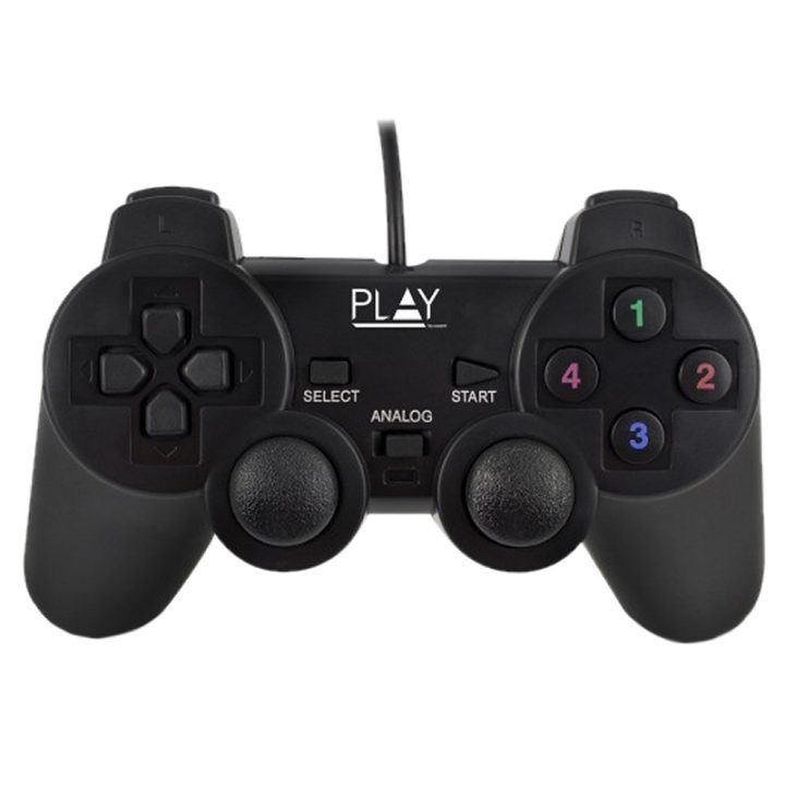 Ewent Play Negro USB 2.0 Gamepad Analógico/Digital PC