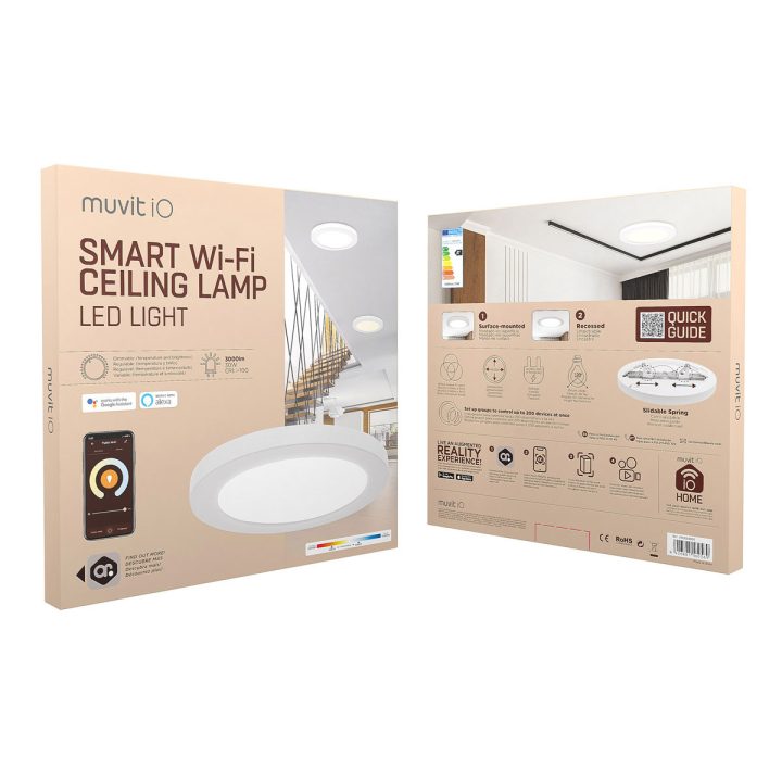 Muvit io Wi-Fi Ceiling Lamp 30W White (UC-30W-330)