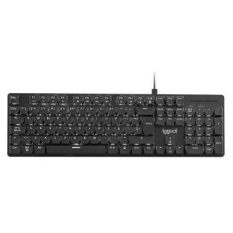 iggual Teclado mecânico USB CK-MECHA-105T preto