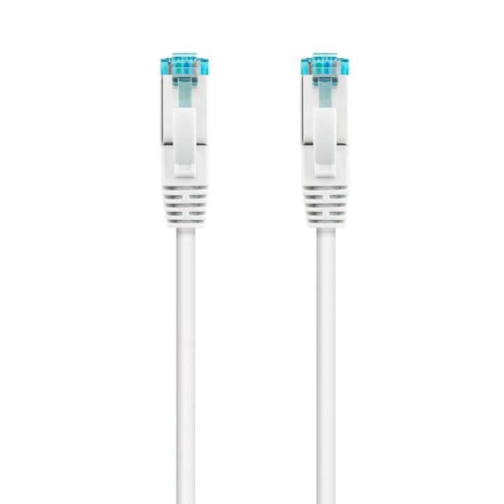 Nanocable Cat.7 Network Cable 600MHz LSZH SFTP PIMF AWG26, White, 1 m