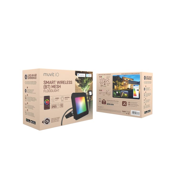 Muvit iio wireless mesh 20W RGB+cct projector spotlight…