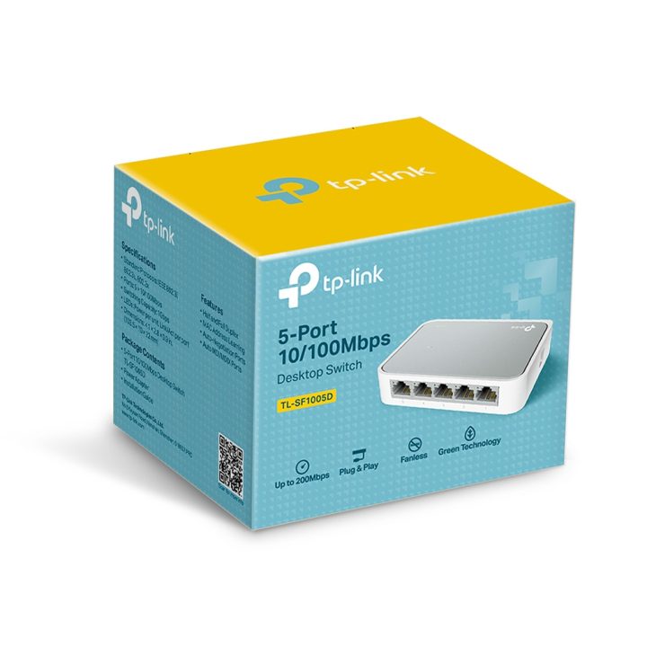 TP-Link TL-SF1005D Gerido Fast Ethernet (10/100) Branco