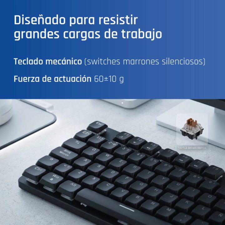 iggual Teclado mecânico USB CK-MECHA-105T preto