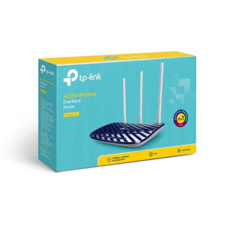 TP-Link AC750 Fast Ethernet Wireless Router Dual Band (2.4 GHz / 5…