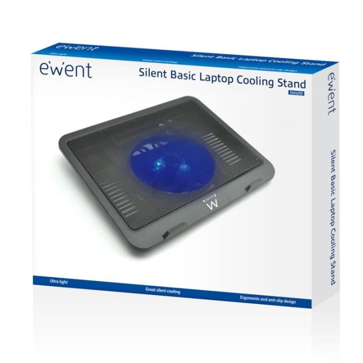 Ewent EW1250 base de arrefecimento 16" 1000 RPM Preto