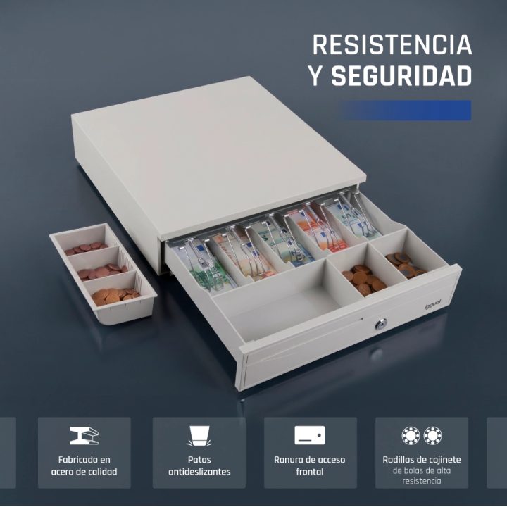 iggual Gaveta de moedas IRON-30W 42cm 5+5 branco