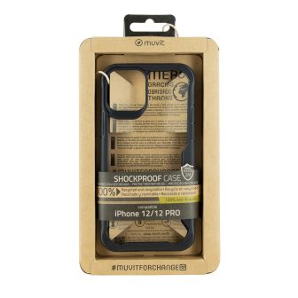 Muvit shockproof 2m case for Apple iPhone 12-12 pro clear-black…