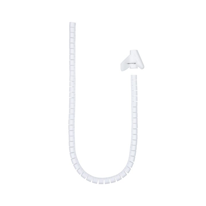 Nanocable Flexible Cable Organizer 25 mm, White, 1 m