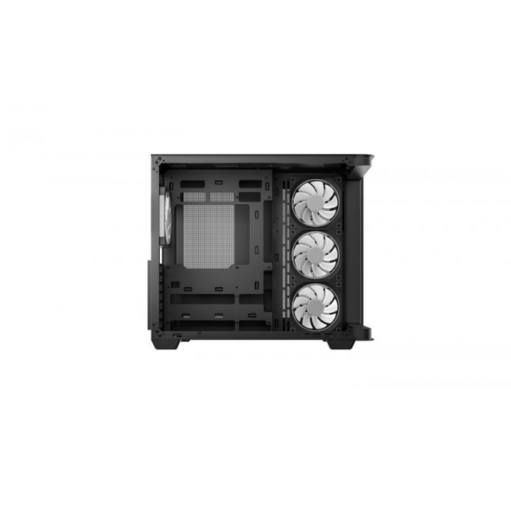 Caixa de PC gaming Deepcool CG530U 4f ATX ARGB vidro temperado preta…