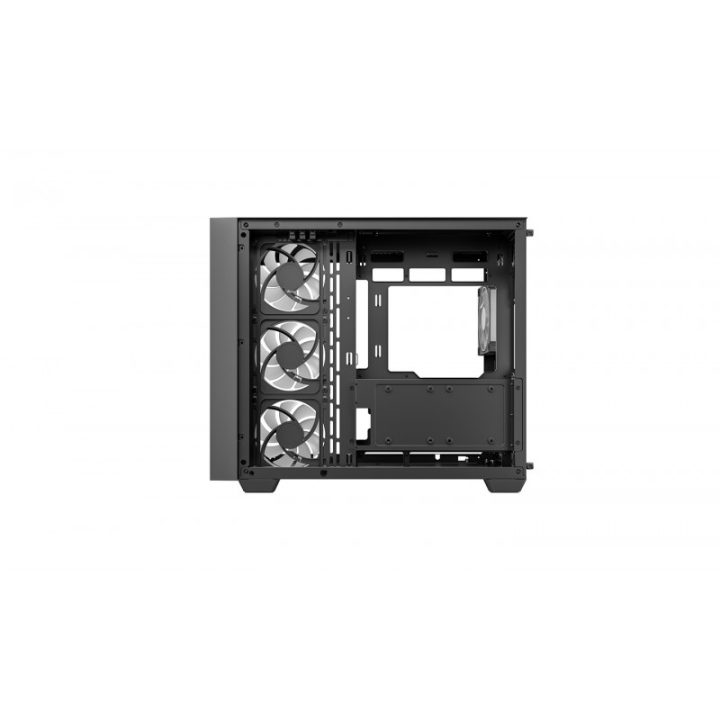 Caixa de PC gaming Deepcool CG530U 4f ATX ARGB vidro temperado preta…