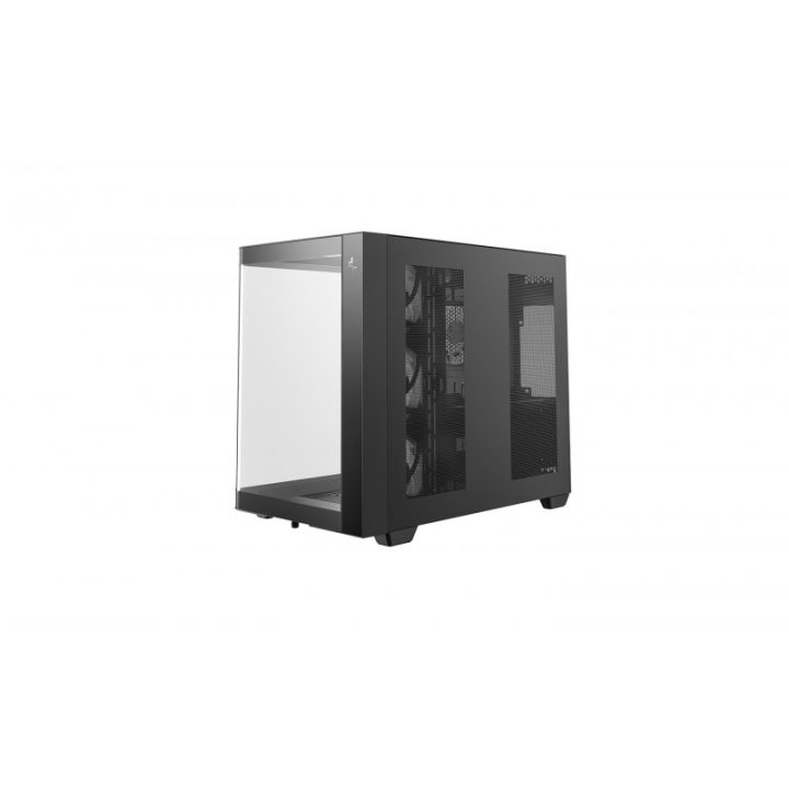 Caixa de PC gaming Deepcool CG530U 4f ATX ARGB vidro temperado preta…