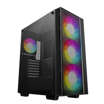 Gabinete de PC gaming Deepcool MATREXX55 mesh v4 ATX vidro temperado…