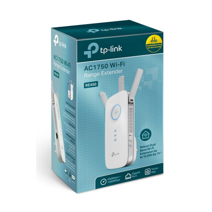 TP-Link RE450 Wi-Fi Range Extender White 10, 100, 1000 Mbit/s