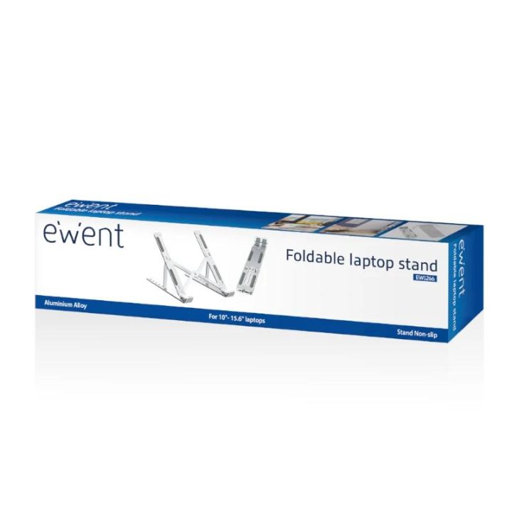 Ewent EW1266 suporte para portátil Prata 15,6"