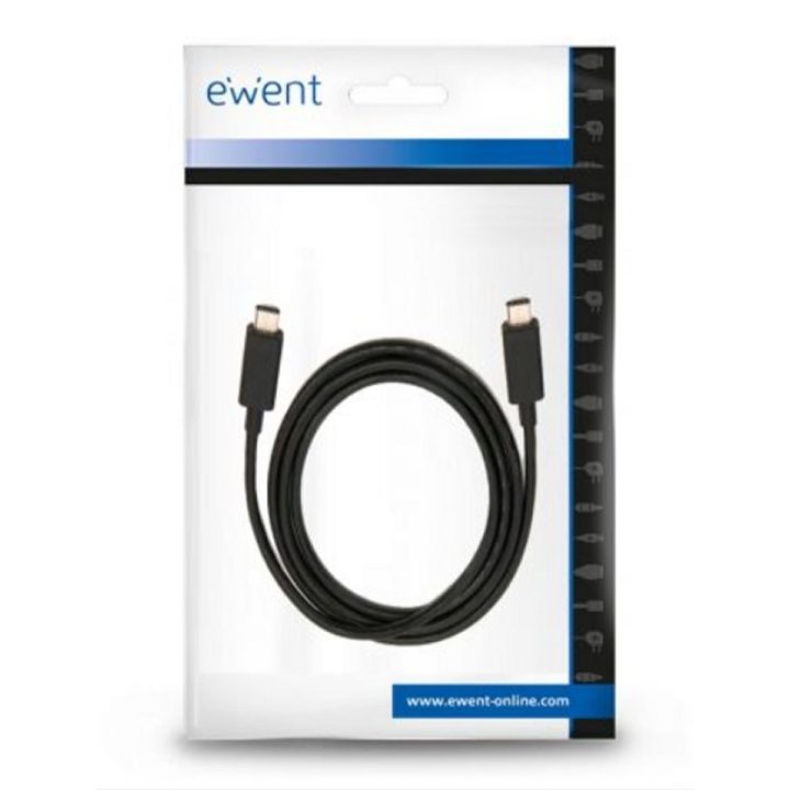 Ewent EC1045 cable USB USB 3.2 Gen 2 (3.1 Gen 2) 1 m USB C 10 Gbit/s…