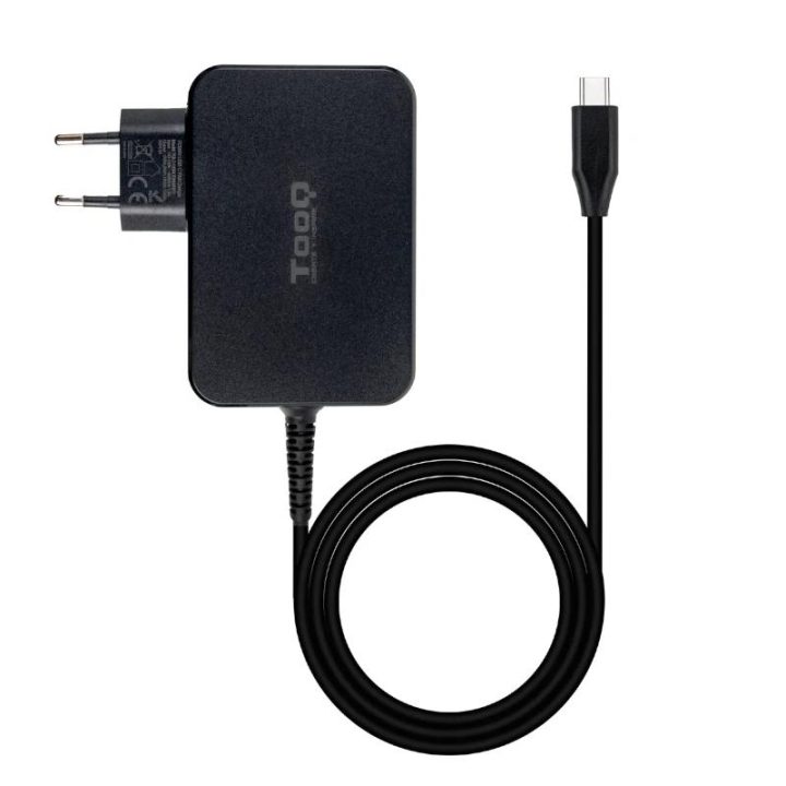 TooQ Carregador de portátil GAN USB-C PD3.0 90W, Preto