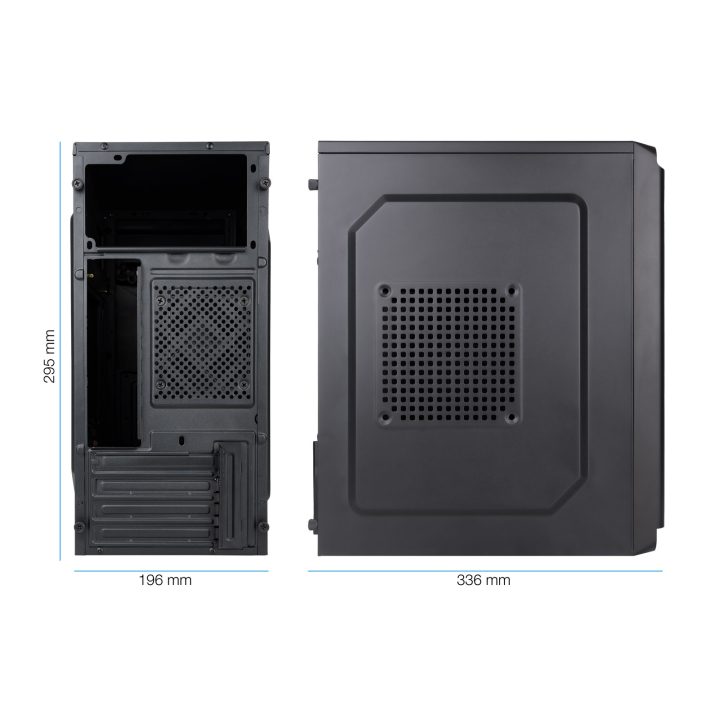 TooQ Caixa Mini-Torre Micro-ATX Preta