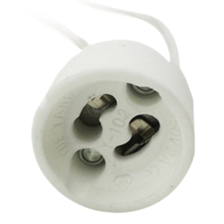 Silver GU10 230V 15 cm lamp holder by Silver Electronics (bag of 50…