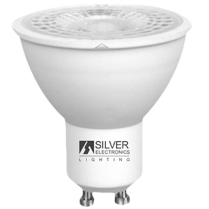 Lâmpada LED Silver electronic eco dicróica 8W 60W-GU10-6000K-38º-773…