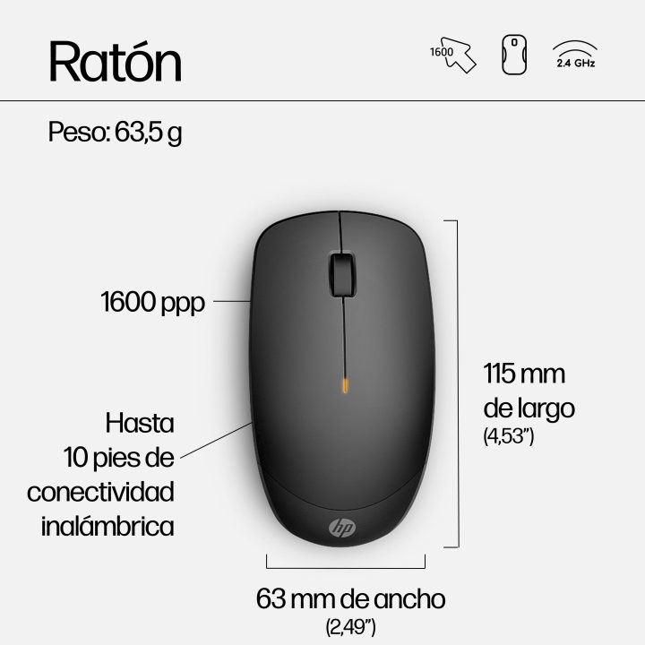 HP Combo de teclado e rato sem fios 230