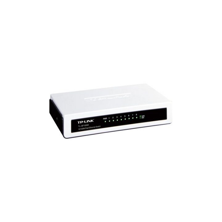 TP-Link TL-SF1008D Unmanaged Fast Ethernet (10/100) Switch White