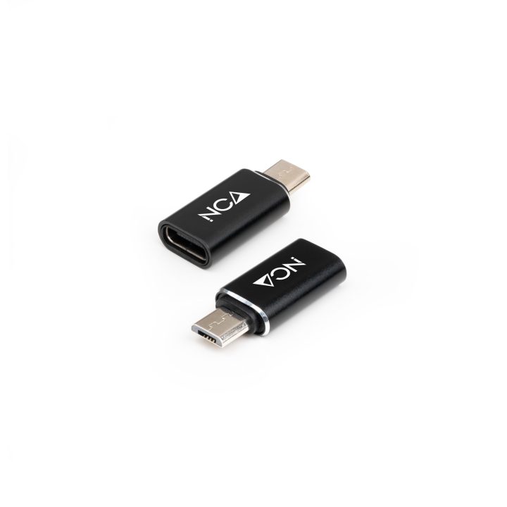 Nanocable Adaptador Micro USB a USB-C, Micro B/M- USB-C/H, Negro