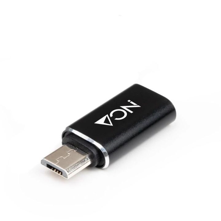 Nanocable Adaptador Micro USB a USB-C, Micro B/M- USB-C/H, Negro