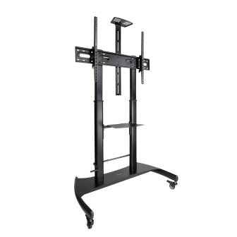 TooQ Ares Floor Stand with Wheels and Height Adjustment for 60"-100"…