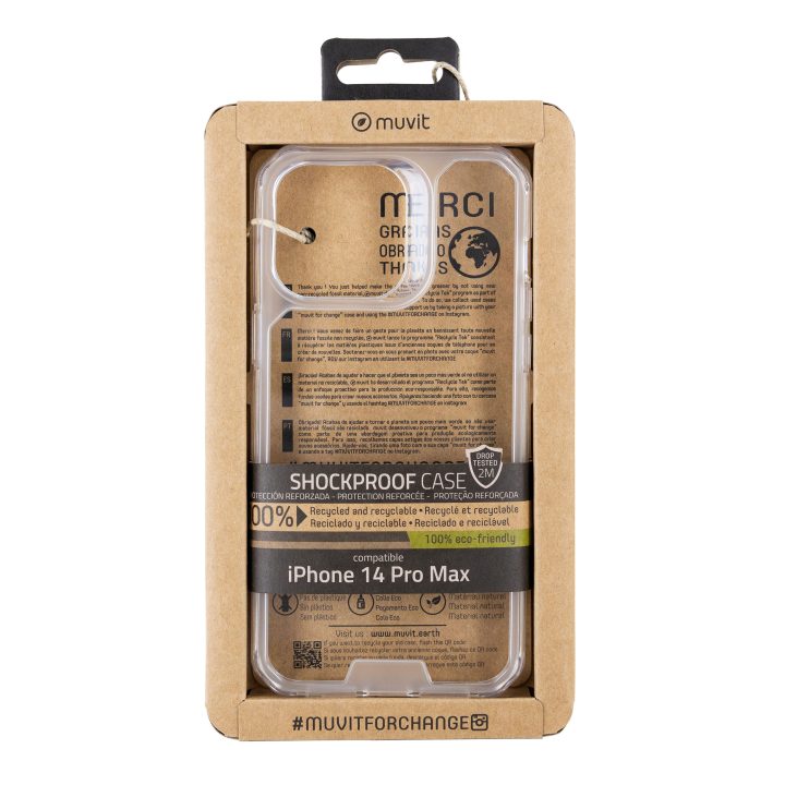 Muvit shockproof 2m case for Apple iPhone 14 Pro Max transparent…