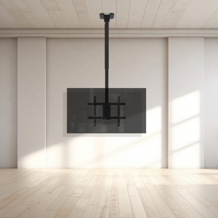 TooQ Suporte de Teto para Ecrãs 32"-75", Preto