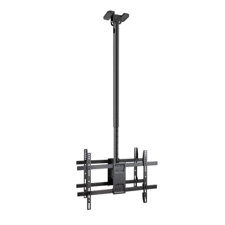 TooQ Suporte de Teto para 2 Ecrãs 43"-86", Preto