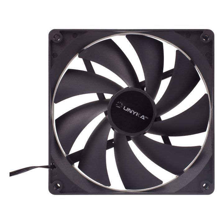 UNYKAch Ventilador de PC de 140 mm 14 cm Preto