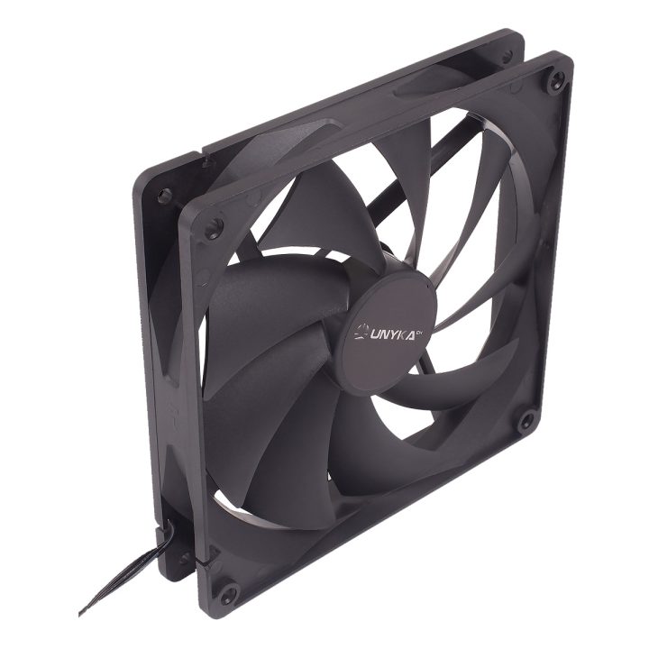 UNYKAch 140 mm PC Case Fan 14 cm Black